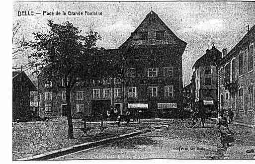 Ville de DELLE Carte postale ancienne